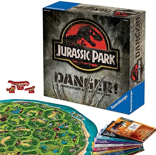 Image of Ravensburger Jurassic Park Danger - Immersive Adventure Strategy Board Game for Families, Kids and Adults Age 10 Years Up - 2 to 5 Players