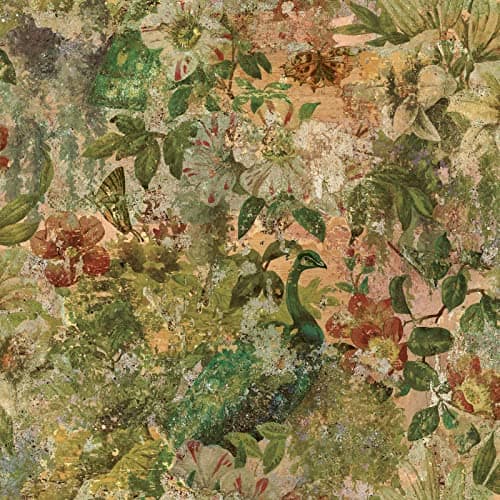 Image of Holden Decor Outside in Vintage Peacock Multi Wallpaper 13190 - Exotic Birds