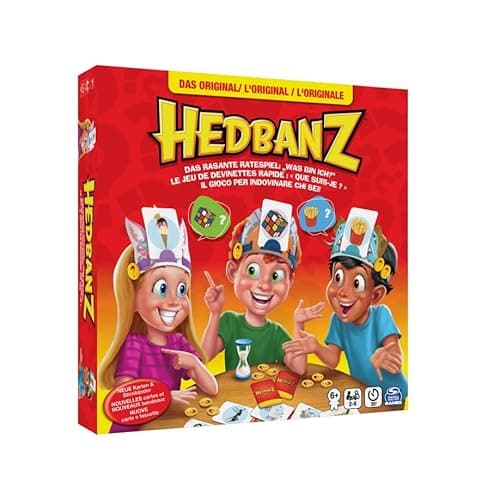 Image of Spin Master Games - Hedbanz, the fast-paced guessing game for the whole family, reissue (2025) with great game material, for 2-6 players from 6 years