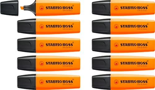 Image of STABILO BOSS ORIGINAL - Highlighter - Pack of 10 - Orange