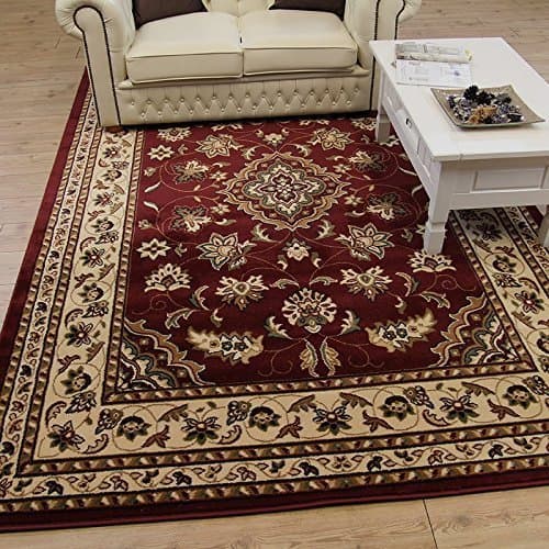Image of Lord of Rugs Sherborne Quality Traditional Classic Oriental Living Room Bedroom Rug Red Small 80x150 cm (2'6''x5')