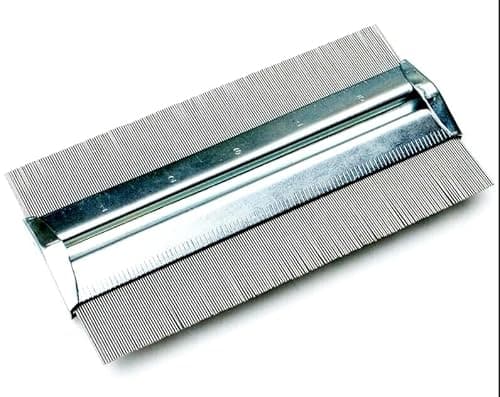 Image of Metal Profile Gauge 5 Inch / 125mm – High Accuracy Contour Duplication Tool – Stainless Steel Shape Template for Odd Shapes, Corners, Carpentry, Tiling & Laminate Flooring Installation