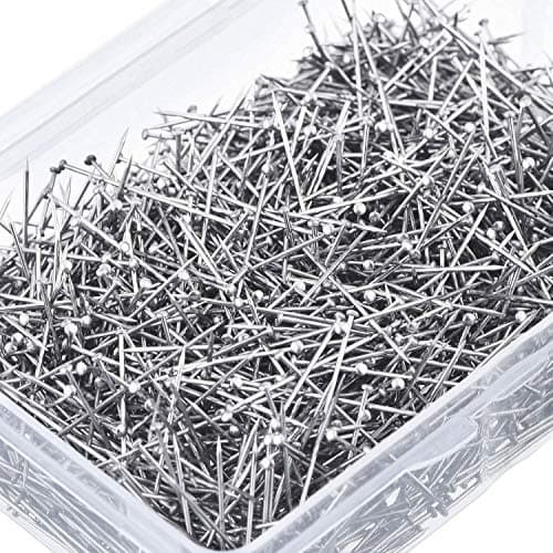 Image of JKG® 600 x DRESSMAKER PINS - Tailor Straight Pins Sewing Clothing craft Satin Hobbies dress clothes - In Plastic Box