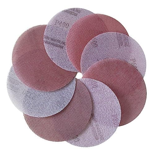 Image of 10 Pcs 125mm Mesh Sanding Discs - Hook & Loop, 80-800 Grit, Dust-Free Sanding Pads for Wood,(400grit)