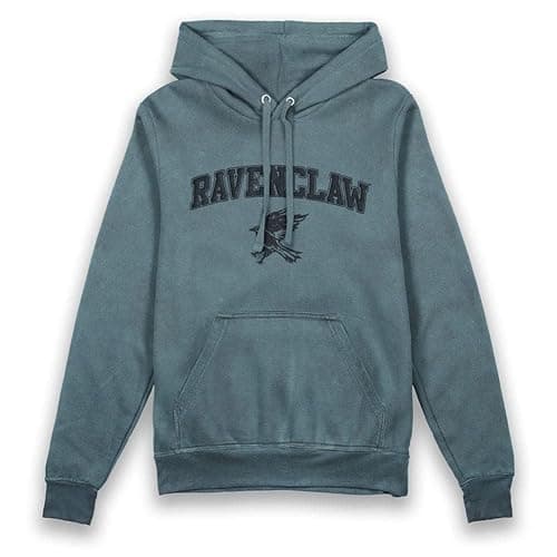 Image of Harry Potter Ravenclaw Vintage Style Adults Hoodie-L Blue