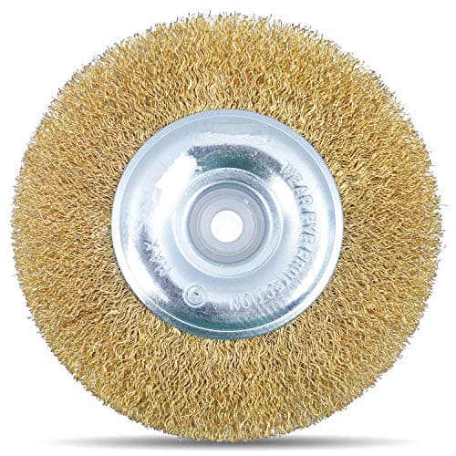 Image of Utoolmart 75MM×6 Circular Wire Wheel Brush 0.3mm Dia Bristles Steel Wire Fine Crimped Wire Wheel Brush Perfect for Removing Rust Polishing Metals 2pcs