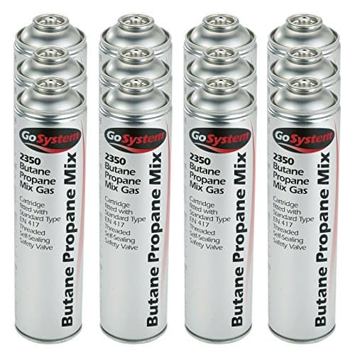 Image of GoSystem 2350 Butane Propane 70:30 Mix Gas Cartridge 350g 631ml - 12 Pack
