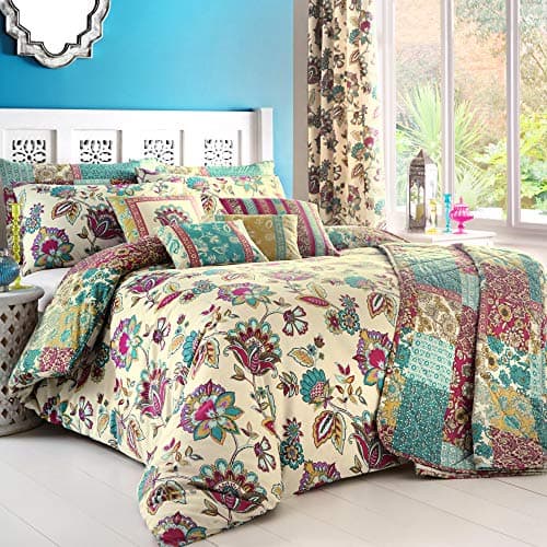 Image of Dreams & Drapes - Marinelli - Easy Care Duvet Cover Set | King Size | Teal Bedding