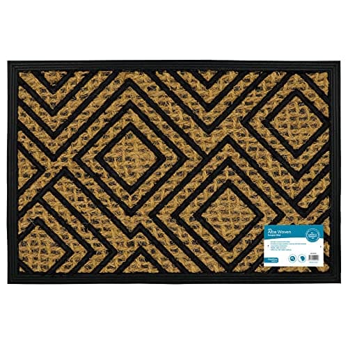 Image of JVL Alba Woven Tuffscrape Doormat, 40x60cm, Diamond