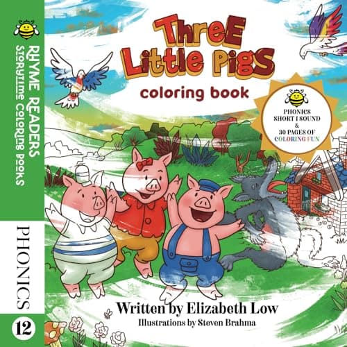 Image of Three Little Pigs Coloring Book (Rhyme Readers: Storytime Coloring Books)