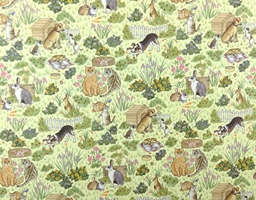 Image of Melody Jane Dolls House 'Family Pets' Miniature Print 1:12 Scale Animal Scene Wallpaper