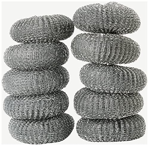 Image of Abbey 828/40 Galvanised Steel Scourer, Medium, Silver (Pack of 10)