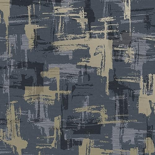 Image of Holden Decor Abstract Geo Navy Wallpaper 13560 - Metallic Painting Texture
