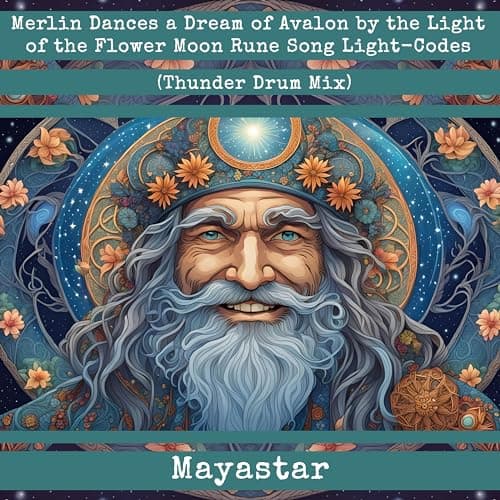 Image of Merlin Dances a Dream of Avalon by the Light of the Flower Moon Rune Song Light-Codes (Thunder Drum Mix)