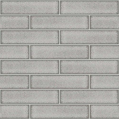 Image of Holden Decor Tiling on a Roll Celadon Gloss Tile Grey Wallpaper 89387 - Kitchen