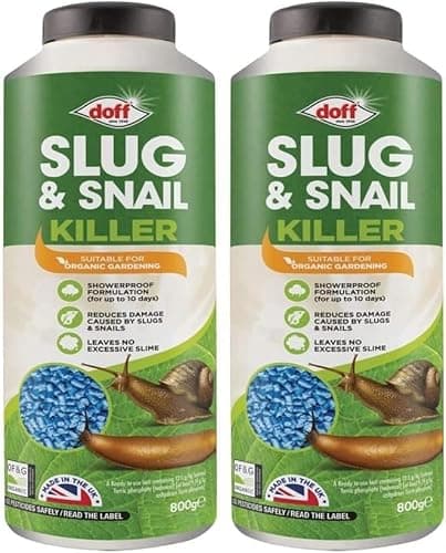 Image of Slug & Snail Killer Max, Powerful Slug Killer Pellets for Protecting Ornamental Plants and Garden Vegetables Snail Repellant Best for Organic Gardening (800g x 2Pack)
