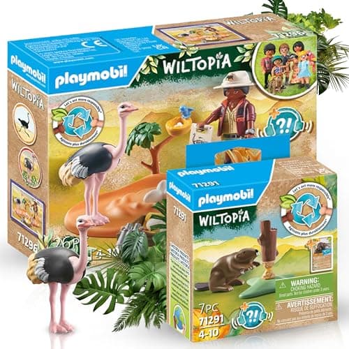 Image of PLAYMOBIL Wiltopia 71296 Wiltopia Beavers offer a fascinating playing experience for little animal lovers