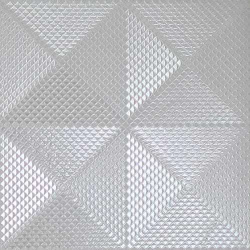 Image of Arthouse 903300 10.05m x 53cm Geo Diamond Foil Wallpaper (1 Roll) - Silver, 10, 05 x 0, 53 Medium