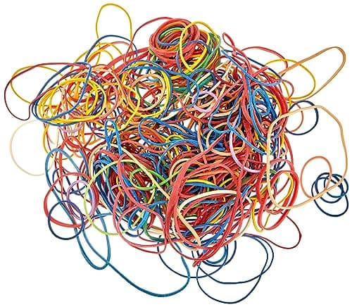 Image of Elastic Bands Appli Assorted Colours 100g Bag