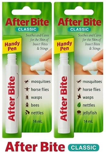 Image of AfterBite Classic Insect Bite Relief Pen – 2 Pack (14ml) | Fast Itch & Sting Relief for Mosquito, Midge, Wasp & Bug Bites | Travel-Friendly First Aid Treatment for Adults & Kids
