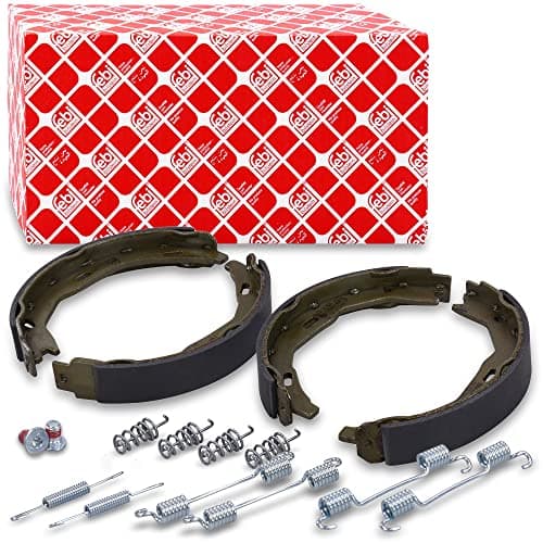 Image of febi bilstein 32793 Brake Shoe Set for parking brake, with additional parts, pack of two