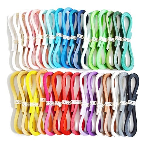 Image of JUYA Paper Quilling Strips Set by Tant 32 Colors 1280 Strips QP390TPC32 Paper Width 3mm