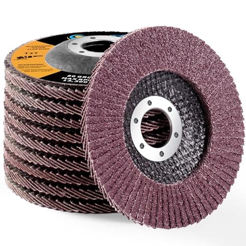 Image of SATC Flap Discs 115mm 10 Pack Grinding Discs 80 Grit for Angle Grinder to Sanding Grinding Metal Wood