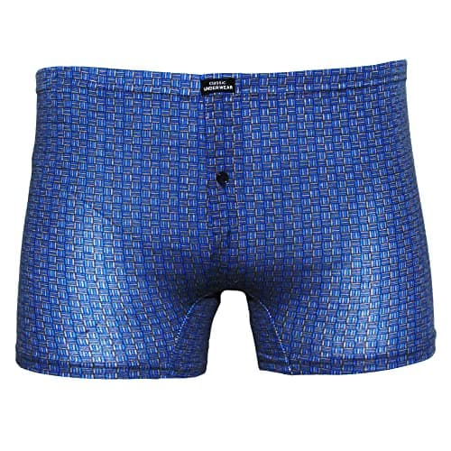 Image of Tom Franks - Printed boxer shorts for men (3 pairs), blue, M