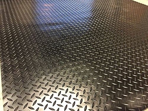 Image of 1m x 1.5m | Checker Rubber Garage Flooring Matting | 16 Sizes to Choose from on This Listing | 3mm Thick Floor Mat | A Grade | 3ft 3" x 4ft 9" | 36" x 57 Inches | 100 x 150cm