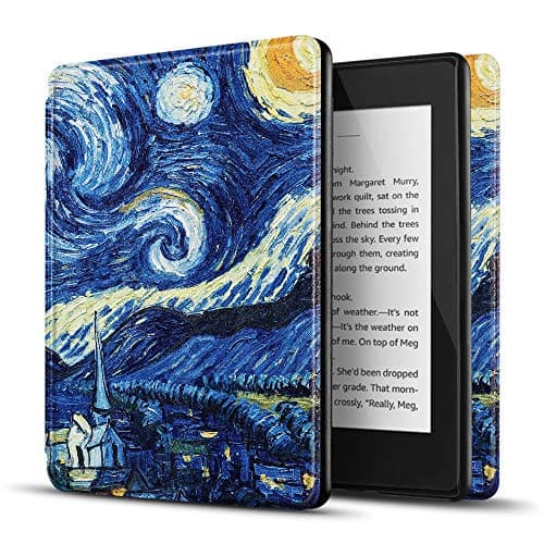 Image of TNP Case for Kindle Paperwhite 10th Gen / 10 Generation 2018 Release - Slim Light Smart Cover Sleeve with Auto Sleep Wake Compatible with Amazon Kindle Paperwhite 2019 2020 Version (Starry Night)