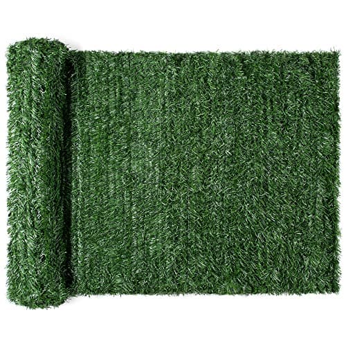 Image of Christow Artificial Conifer Leaf Hedge Screening, Outdoor Garden Privacy Screen with Leaves, Wall Fence Panel, UV Resistant, H1m x W3m (3ft 3" x 9ft 10")