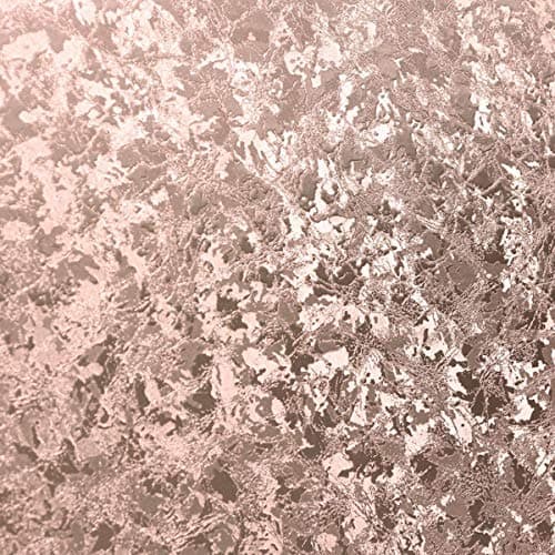 Image of Crushed Velvet Foil Wallpaper Arthouse Textured Metallic Shine Embossed Vinyl Rose Gold