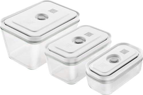 Image of NONAME 1007719 Lot de 3 boîtes de conservation sous vide Zwilling Fresh & Save,White,19 x 5 cm