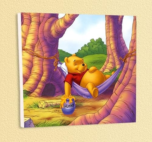Image of Biller Antik Winnie The Pooh Picture Honey Pot Hammock Tree Disney Children's Plate 7