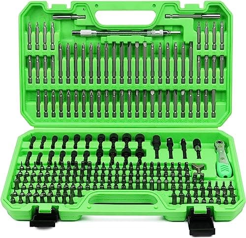 Image of SWANLAKE 232PCS Ultimate Screwdriver Bit Set,Chrome Vanadium Steel Driver Bit Set, includes Security Bits,Nut Driver, Ratchet Wrench and Bits Holder