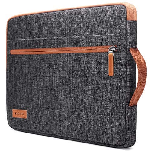Image of kizuna 12.5-13.3 Inch Laptop Sleeve Case Water Resistant for 13.6" New MacBook Air M2 2022/MacBook Pro 14 M1 Max 2022/13.3" MacBook Air/14.2" MateBook X Pro/Lenovo/Dell/Asus/Acer Computer Bag,Brown
