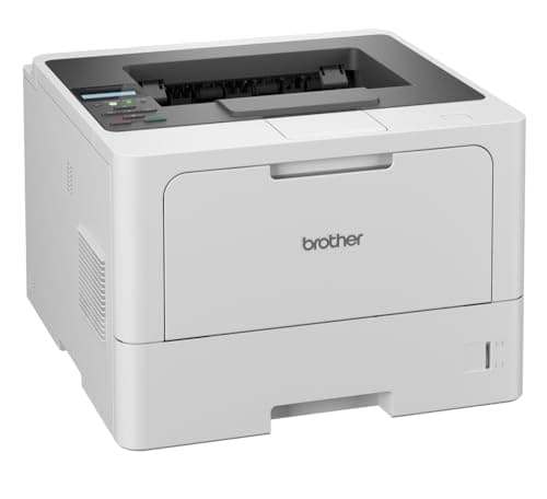 Image of Brother HL-L5210DN Laser Printer Black and White (A4, 48 pages/min., 1200x1200 dpi, LAN, duplex, 250 sheets paper cassette) white/grey