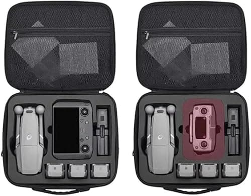 Image of Yangers EVA Hard Shell Carrying Carry Case for DJI Mavic 2 Pro/Zoom/Enterprise Drone, Remote Controller, 3 Batteries, Charger & Accessories – Protective Travel Bag with Shoulder Strap