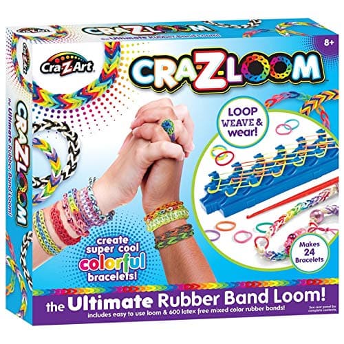 Image of Crazloom Loom Band Toys, Creative Toy, Rubber Band Toy, Friendship Bracelets, Latex Free Loom Bands, 600 Loom Bands