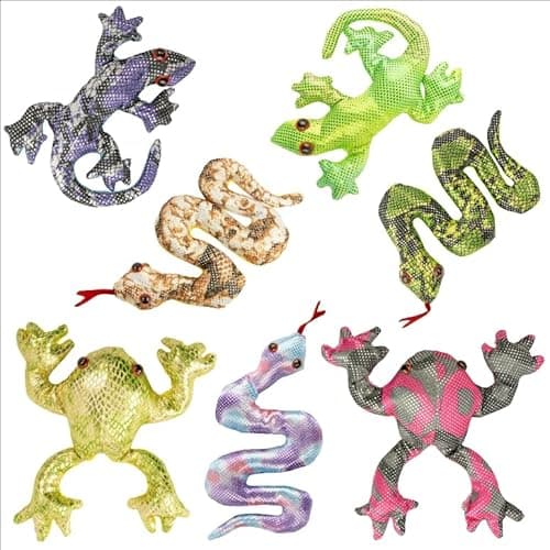 Image of Sandimals Sand Animal Plush Toys, Frog, Snake and Gecko Designs, Shimmering Fabric, Assorted Colours - 1 Supplied At Random