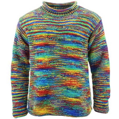 Image of LOUDelephant Chunky Wool Knit Jumper Space Dye - SD Rainbow (X-Large)