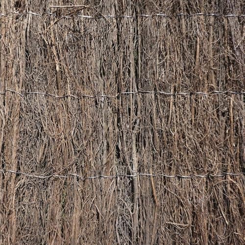 Image of Garden Gear Thick 4m Brushwood Natural Thatch Fencing Outdoor Screen, 2cm Diamter Screening Panel for Gardens, Balcony, Terraces, Wind/Sun Privacy Shield Divider (Brushwood Screening 1.5m x 4m)