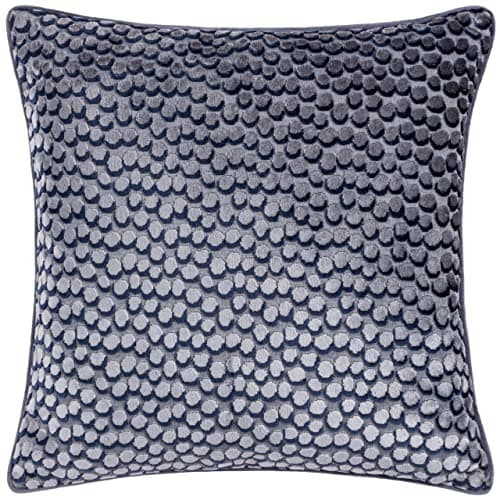 Image of Furn Hoem Lanzo Cut Velvet Piped Cushion Cover – Velvet Piped Trim Zip Closure (Dusk – 45 x 45cm)