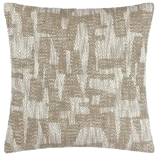 Image of furn. Ola Cushion – Jacquard Cotton Woven Design Polyester Filled (Taupe – 45 x 45 cm)