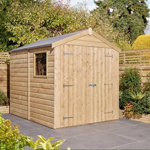 Image of Rowlinson 6x8 Premier Shiplap Double Door Apex Shed