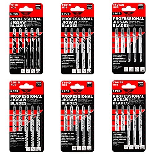 Image of 30 x TopsTools JSTTK6A T101B T101BR T101D T101AO T111C T144D Mixed Jigsaw Blades