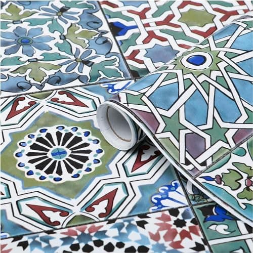 Image of d-c-fix vinyl wrap Faroso trendyline patterned 67,5 cm x 1,5 m - sticky back plastic roll for furniture, kitchen & cupboards - contact paper sticker self adhesive film