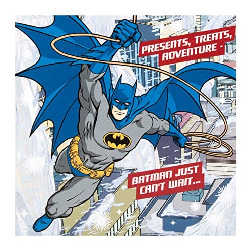 Image of Hallmark Batman Christmas Card 'Festive Fun' - Small Square