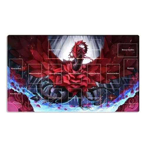Image of Mlikemat Playmat Black Rose Dragon TCG CCG OCG Trading Card Game Mat Mpose Pad + Free Bag