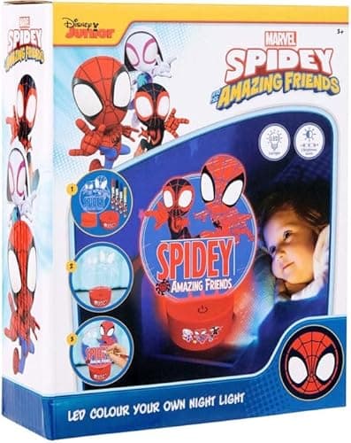 Image of Disney Junior - Spidey - Create Your Own Night Light - Marvel - Spider Man and his Amazing Friends